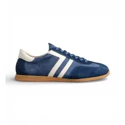 GANT 32633278/G66 Herren Sneaker Low Rauleder in Blau-Kombi - Gr. 42 - Langlebige Herren Sneaker aus Echtleder in trendiger Retro-Optik. Mit komfortablem Wechselfußbett für individuellen Tragekomfort und vielseitige Kombinationsmöglichkeiten.