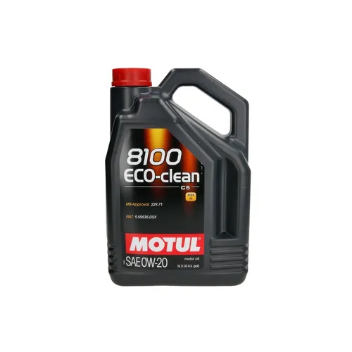 MOTUL 8100 Eco-clean Motoröl 0W-20 - Hochleistungs-Motoröl für zahlreiche Fahrzeugtypen, bietet hervorragenden Schutz und Effizienz mit ACEA C5, C6 Spezifikationen. Ideal für BMW, Mercedes-Benz und Opel.