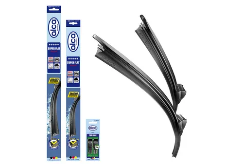 alca Scheibenwischblätter passend für PEUGEOT 308 II, 07.2013 - 06.2021, Frontscheibe, (Packung, 2-St., Scheibenwischer), mit Nano Graphit Beschichtung