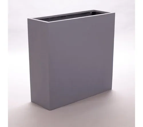 Elegant Einrichten Pflanzkübel Fiberglas Raumteiler Fiberglas rechteckig 84x30x80cm grau (1 St)