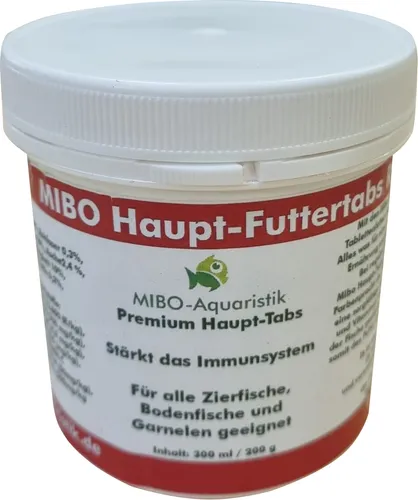 MIBO Aquarium Haupt-Futtertabs ROT NEU in der DOSE