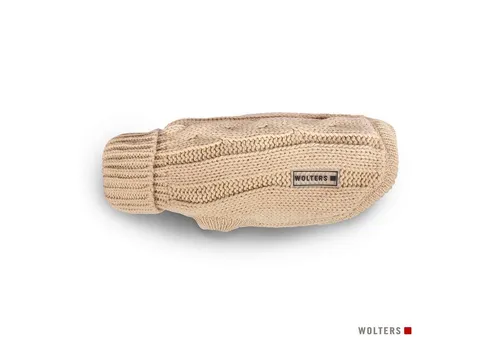 Wolters Hundepullover Zopf - Strickpullover für Hunde - Haustier-Pullover aus 100% pflegeleichtem Polyester, ideal für kalte Tage. Hoher Rollkragen sorgt für perfekten Sitz, erhältlich in Sondergröße 