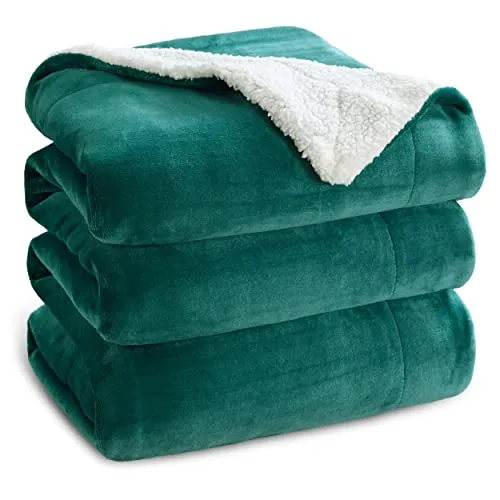 BEDSURE Sherpa Kuscheldecke Flauschig 220x240