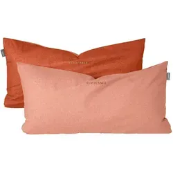 Schiesser Kissenhüllenset Doubleface in orange von Schiesser