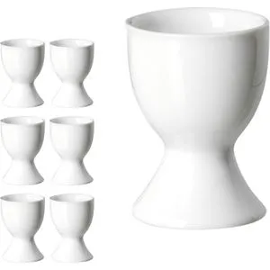 RitzenhoffundBreker Eierbecher Snap Bianco, mit Fuß, Porzellan weiß, 6 Stück