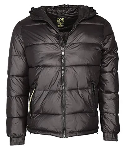 Top Gun Herren Nylonjacke Tg20192081 Black, M - Funktionsjacke mit integrierter Kapuze, schmutzabweisend und ideal für Outdoor-Aktivitäten dank optimaler Passform und praktischer Innentaschen.
