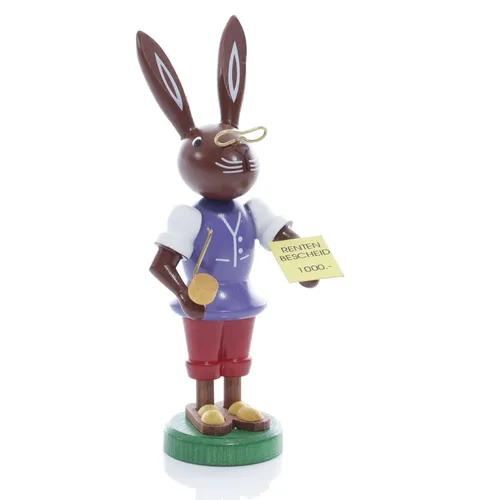 Osterfigur Hase Opa Höhe ca 9 cm NEU Osterdeko Osterhasenfigur Ostern Korb