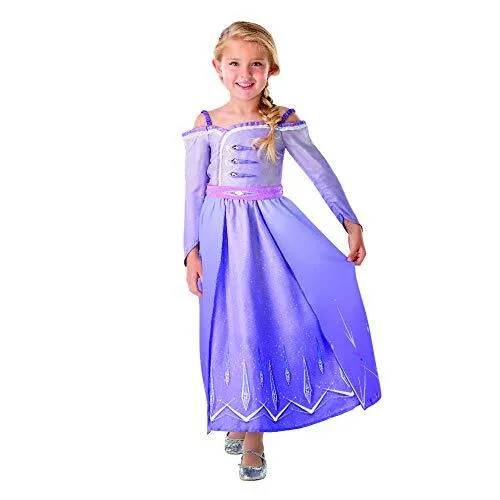 Rubie's Official Disney Frozen 2 Elsa Deluxe Prolog-Kleid