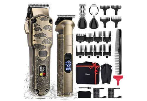 Hatteker Profi Haarschneidemaschine Set in braun von HATTEKER