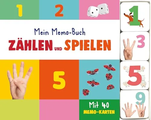 Mein Memo-Buch Zählen und Spielen: Mit 40 Memo-Karten! Für Kinder ab 3 Jahren