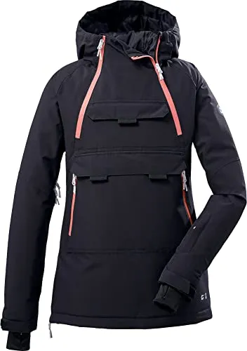 KILLTEC Kinder Ski Jacke KSW 46 00339 dunkelnavy 140 - Skijacken mit 100% Wasser- und Winddichtigkeit, ideal für Schneevergnügen. Mit praktischen Features wie Unterarmventilation und rutschfestem Schneefang für optimalen Komfort.