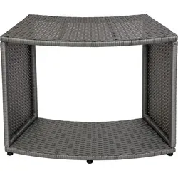 MSpa® Untergestell für runden Whirlpool, Rattanoptik, 80x30x58 cm
