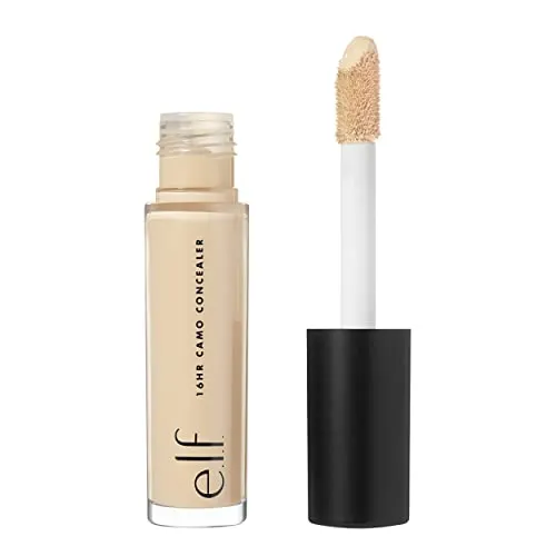 e.l.f. 16HR Camo Concealer, volle Deckkraft & hochpigmentiert, mattes Finish, Fair Beige, 0,203 Fl Oz (6mL)