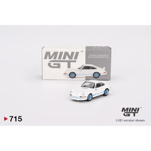 Mini GT - Porsche 911 Carrera RS 2.7 Grand Prix White Blue Livery - MGT00715