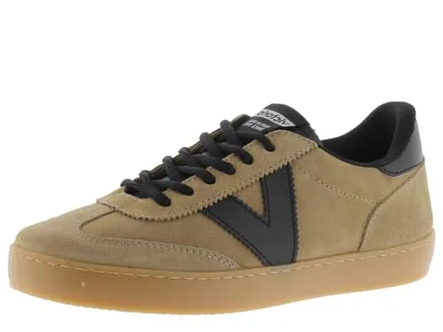 victoria Low-Top Unisex Berlin Ciclista Leder-Effekt & Spaltleder-Zehe & Karamellsohle 1126219 für Erwachsene BEIGE 40