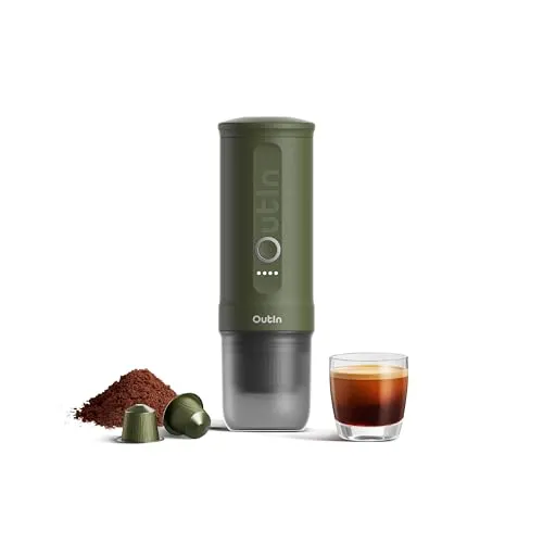 OutIn Nano Espressomaschine Grün von OutIn