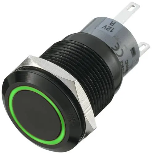 TRU COMPONENTS 702211 LAS1-AGQ-11E G - Vandalismusgeschützter Druckschalter aus Edelstahl, langlebig und ideal für öffentliche Einrichtungen