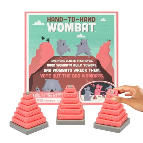 Exploding Kittens Hand to Hand Wombat - Ein einzigartiges Kartenspiel für die ganze Familie - Gesellschaftsspiel für 3-6 Spieler, schnelles, kooperatives Gameplay für alle Altersgruppen, ideal für Partys oder Spieleabende.
