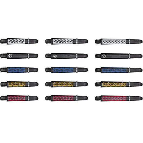 Shot Dart Shafts Koi Carbon Schäfte mit Federring für Steeldarts und Softdarts