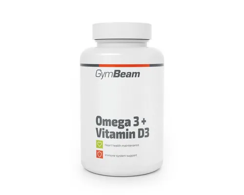 GymBeam Omega 3 + Vitamin D3 Kapselform, Packung à 90 St., 130 g