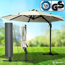 Alu Ampelschirm 300cm beige in beige von BRAST