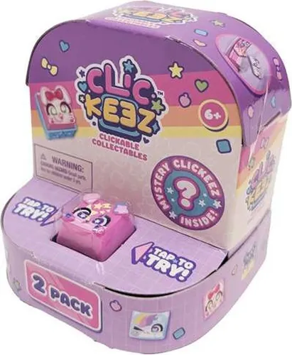 Bizak Clickeez Twin 2 Figur Zufälliger Versand Sortiert Rosa  Rosa One Size