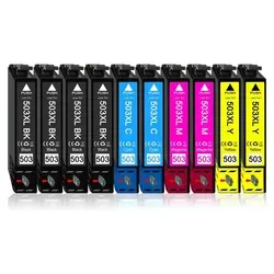 10er Pack Druckerpatronen 503 503XL für Epson XP-5200 - Hochwertige kompatible Druckerpatronen für den Epson XP-5200. Längere Nutzungsdauer und lebendige Ausdrucke dank XL-Reichweite. Ideal für alle Druckbedürfnisse.