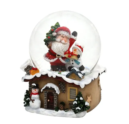 Dekohelden24 Schneekugel mit Weihnachtsmann von Dekohelden24