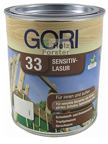 0,75L Gori 33 8101 Weiß 33 Sensitiv-Lasur Dünnschichtlasur Holzschutz