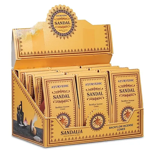 Ayurvedische Sandelholz Rückfluss Weihrauchkegel -- 30 g online bestellen