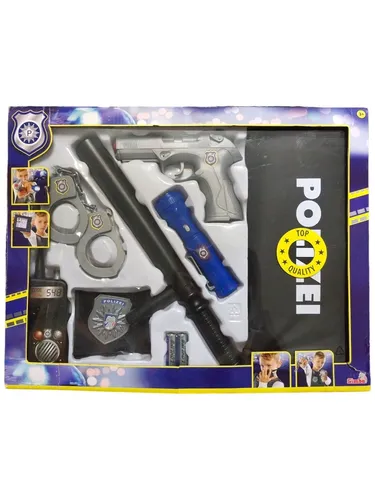 Simba Spielzeug Spielwelt Polizei Einsatz-Set, Weste, Pistole… 108102665