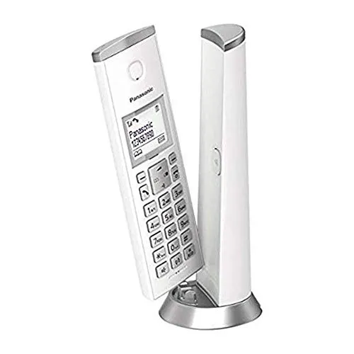 Panasonic KX-TGK210JTW - Schnurlostelefon mit 1,5-Zoll-LCD-Bildschirm, DECT-System und ECO-Modus, ideal für komfortable Kommunikation