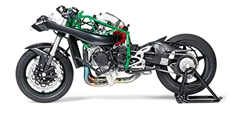 Tamiya 300014131 Motorradmodell-Bausatz Kawasaki NINJA H2R 1:12 - Modell-Bausatz für detailgetreue Nachbildung der Kawasaki NINJA H2R im Maßstab 1:12, ideal für Modellbau-Enthusiasten und Motorradliebhaber.