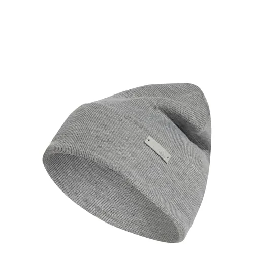 Adidas Unisex Tonal Beanie in Medium Grey Heather - Stylischer Hut aus 100 % Polyacryl in Einheitsgröße, ideal für jeden Anlass und perfekt für kühle Tage.