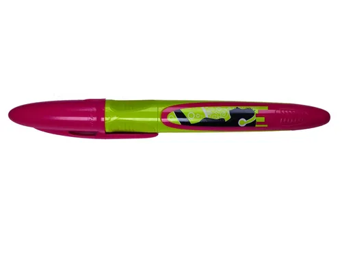 BIC® Tintenroller Patronenroller Rollerball Easy Clic Music pink/hellgrün