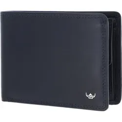 Golden Head Polo RFID Protect Geldbörse 1339 aus echtem Rindsleder - Elegante Geldbörse in Marineblau mit RFID-Schutz. Praktische Fächer für Karten und Geld, handgefertigt aus hochwertigem Rindsleder. Ideal für den Alltag.