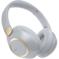 Leichte Over-Ear Bluetooth Kopfhörer mit 50h Akkulaufzeit und tiefem Bass - Erleben Sie bis zu 50 Stunden Musikgenuss mit diesen komfortablen Over-Ear Kopfhörern. Ihr faltbares Design und das integrierte Mikrofon machen sie zum idealen Begleiter für Reisen und den Alltag.