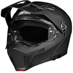 Simpson Journey Bandit Solid Klapphelm - Matt-Schwarz - S - Motorradhelm für Abenteuerlustige, mit modularer Kinnbügelöffnung und außergewöhnlichem Komfort für lange Fahrten. ECE 22.06 zertifiziert für maximale Sicherheit.
