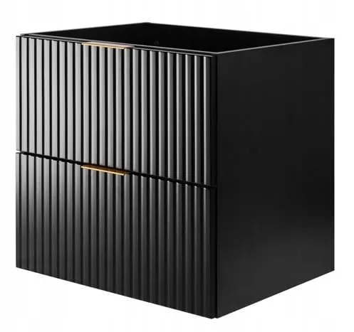 RODAN Badunterschrank 60 cm Schwarz mit Soft-Close