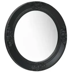 vidaXL Barock-Wandspiegel 50 cm Schwarz von vidaXL