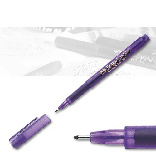 Fineliner BROADPEN 1554 violett Faber-Castell 0,8 mm dokumentenecht
