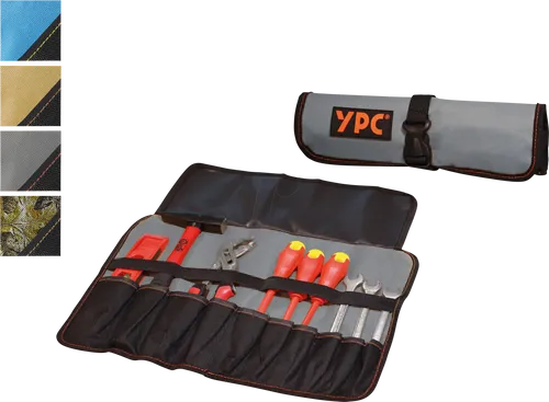 YPC BG00013BKGY - ''VarioRoll L'' Werkzeug Rolltasche, Grau-Schwarz, 45x32cm