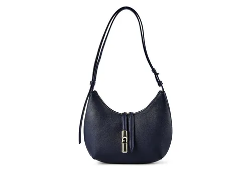 Furla Goccia Schultertasche aus Leder 22 cm in Blau - Elegante Furla Goccia Schultertasche aus hochwertigem Leder, ideal für stilvolle Auftritte. Kompakt und praktisch für den täglichen Gebrauch.