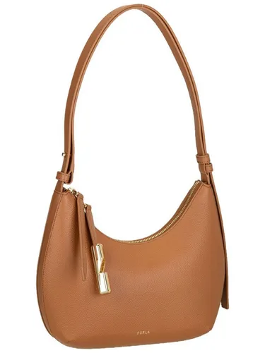 Furla Goccia S Schultertasche braun WB01500-BX3353-RY000 - Schultertasche aus genarbtem Kalbsleder in elegantem Braun, ideal für stilvolle Auftritte und den täglichen Gebrauch.