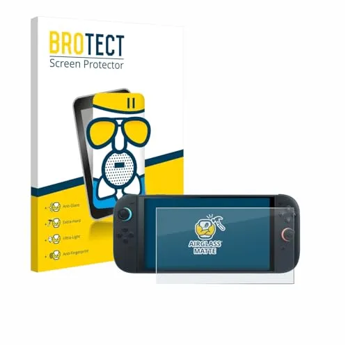 BROTECT Entspiegelungs Schutzglas für Nintendo Switch 2 Schutzfolie Panzer Folie Glas Matt [Extrem Kratzfest 9H, Anti-Reflex, Anti-Fingerprint]