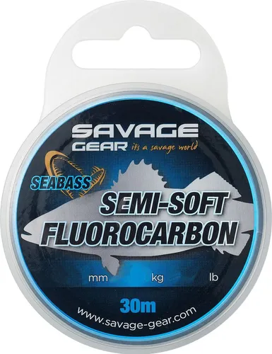 Savage Gear Semi-Soft Fluorocarbon SEABASS Clear 0,35 mm 30 m 6,72 kg Angelleine