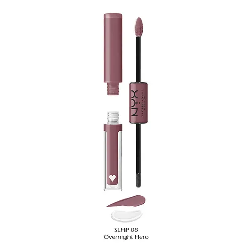 NYX Professional Makeup Shine Loud Lipgloss - 08 Overnight Hero - Hochpigmentierter Lipgloss für intensive, glänzende Lippen, bis zu 16 Stunden Halt, transferfest und angenehm zu tragen. Vegane Formel für ein perfektes Finish.