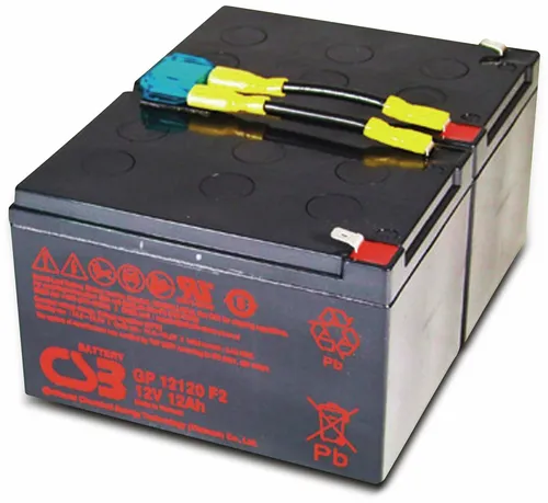 CSB SCD6 - Ersatzbatterie für APC RBC6 - Kompatible Ersatzbatterie für APC RBC6, vormontiert mit Kabel und Stecker. Hochwertige Industrieausrüsterqualität für zuverlässige USV-Systeme.