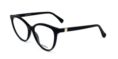 MaxMara MM5024 Damenbrille in glänzendem Schwarz - Klassischer Rahmen für Damen, stilvolles Design in Schwarz, ideal für jeden Anlass und bietet optimalen Tragekomfort.