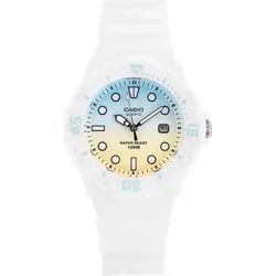 Frauenwache Casio LRW-200H 2E2VDR (ZD557M) + Box - Hellblau/Weiß/Gelb